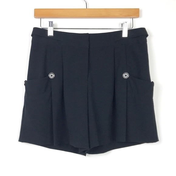 Anthropologie Elevenses Pleated Shorts Sz 2 - Picture 1 of 5